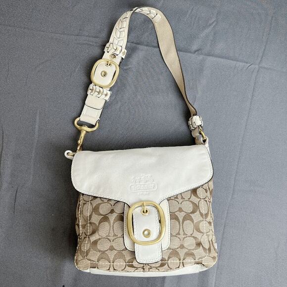 Coach vintage Legacy BLEEKER SIGNATURE CANVAS SHOULDER BAG 11434 - Picture 9 of 10